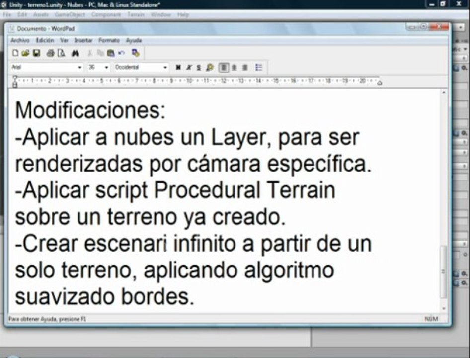 Unity3D: Terreno, nubes, dia/noche
