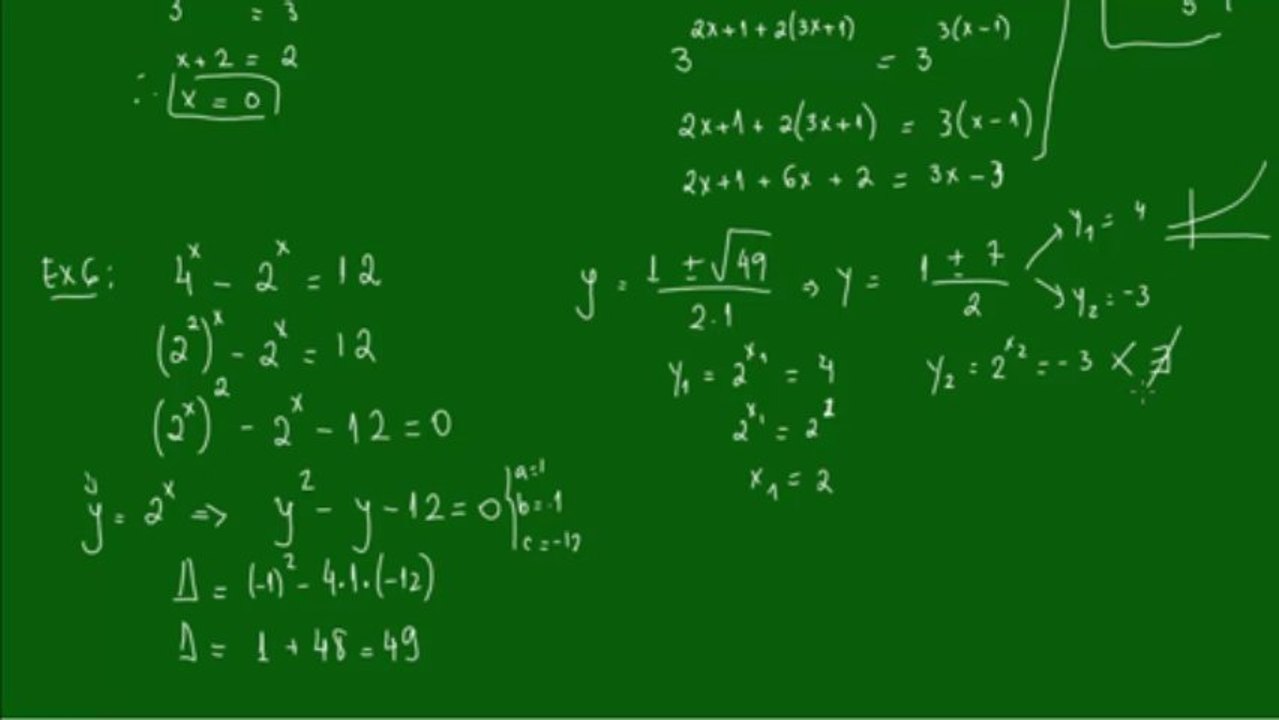 12 - Equações Exponenciais - Aula 2