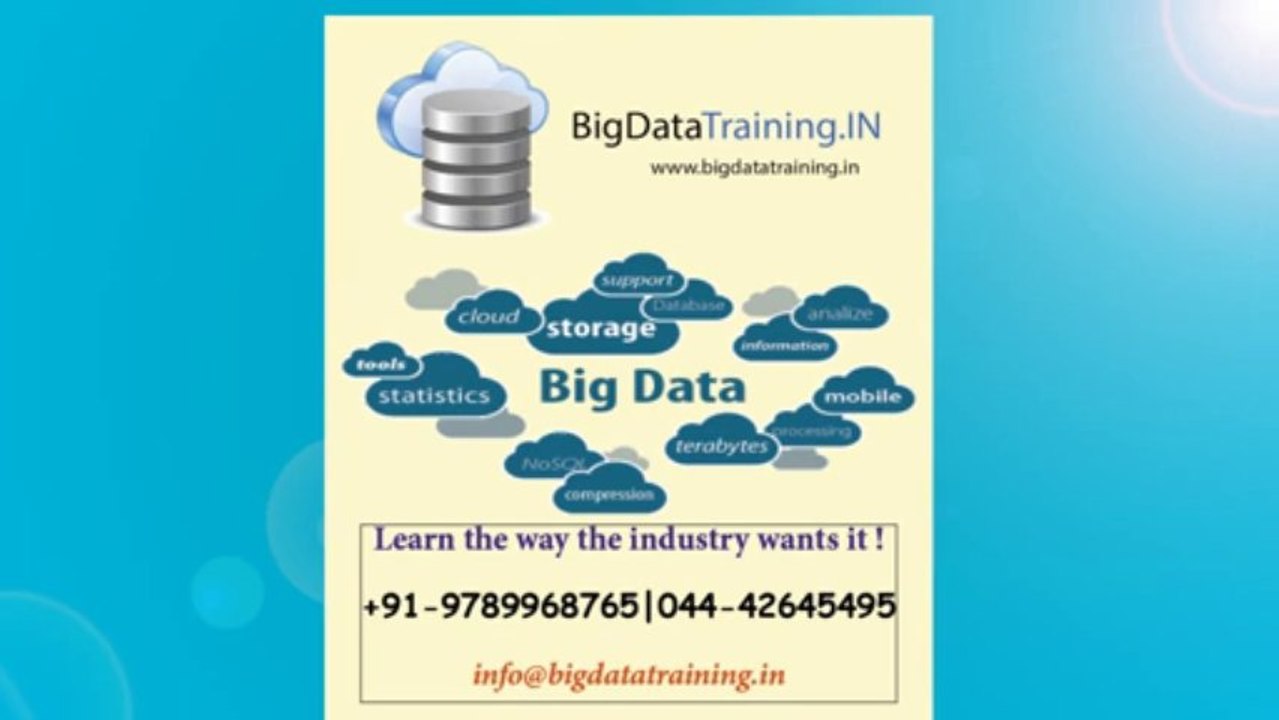 Apache Hadoop Training in Chennai