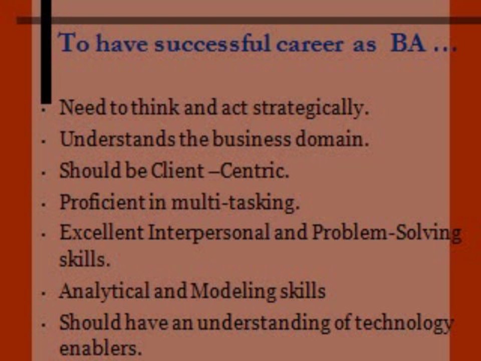 Business Analyst Training