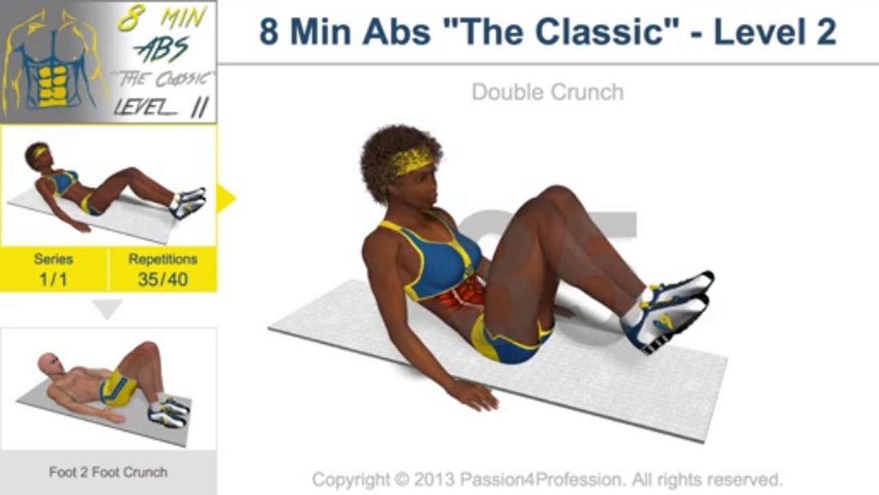 8-Minute Level 2 Abs Workout