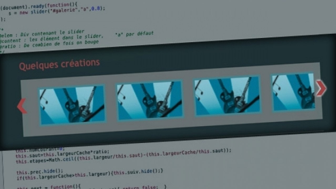 Tutoriel jQuery - Slider Javascript avec jQuery