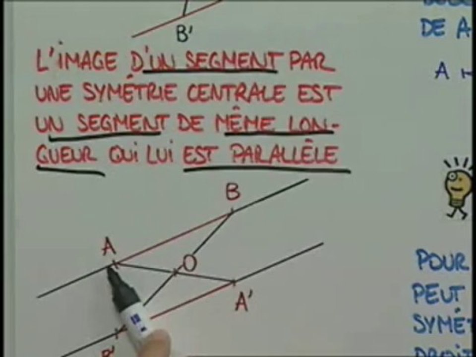 Comment obtenir le symétrique d'un segment ?