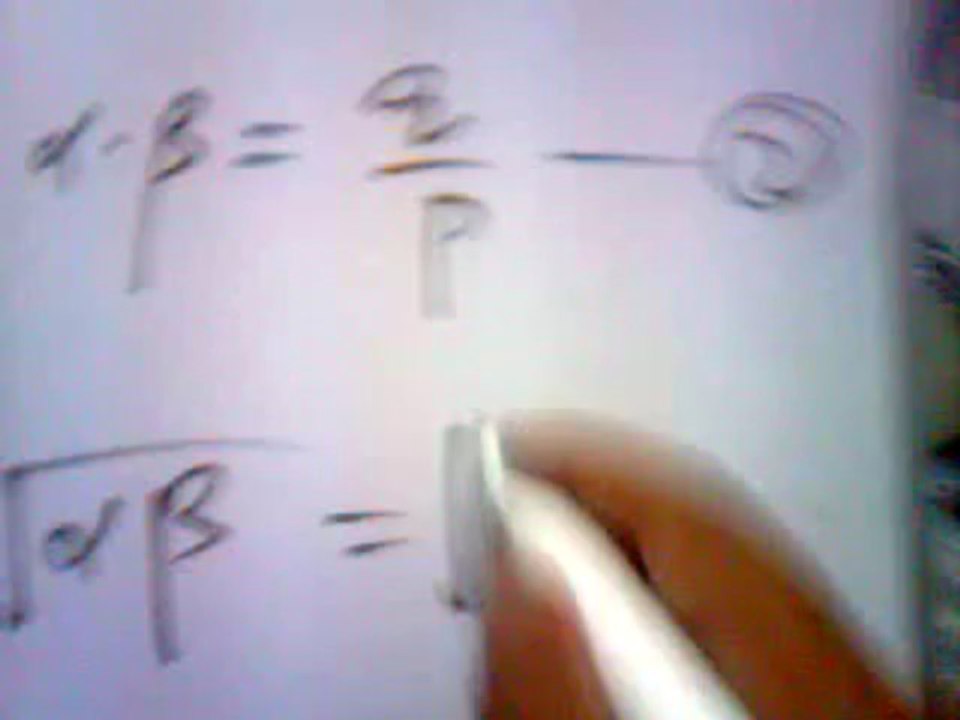 Forming Equations with Roots in Maths 12