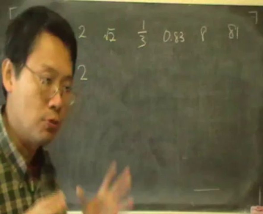 17 prime, irrational numbers - exercise