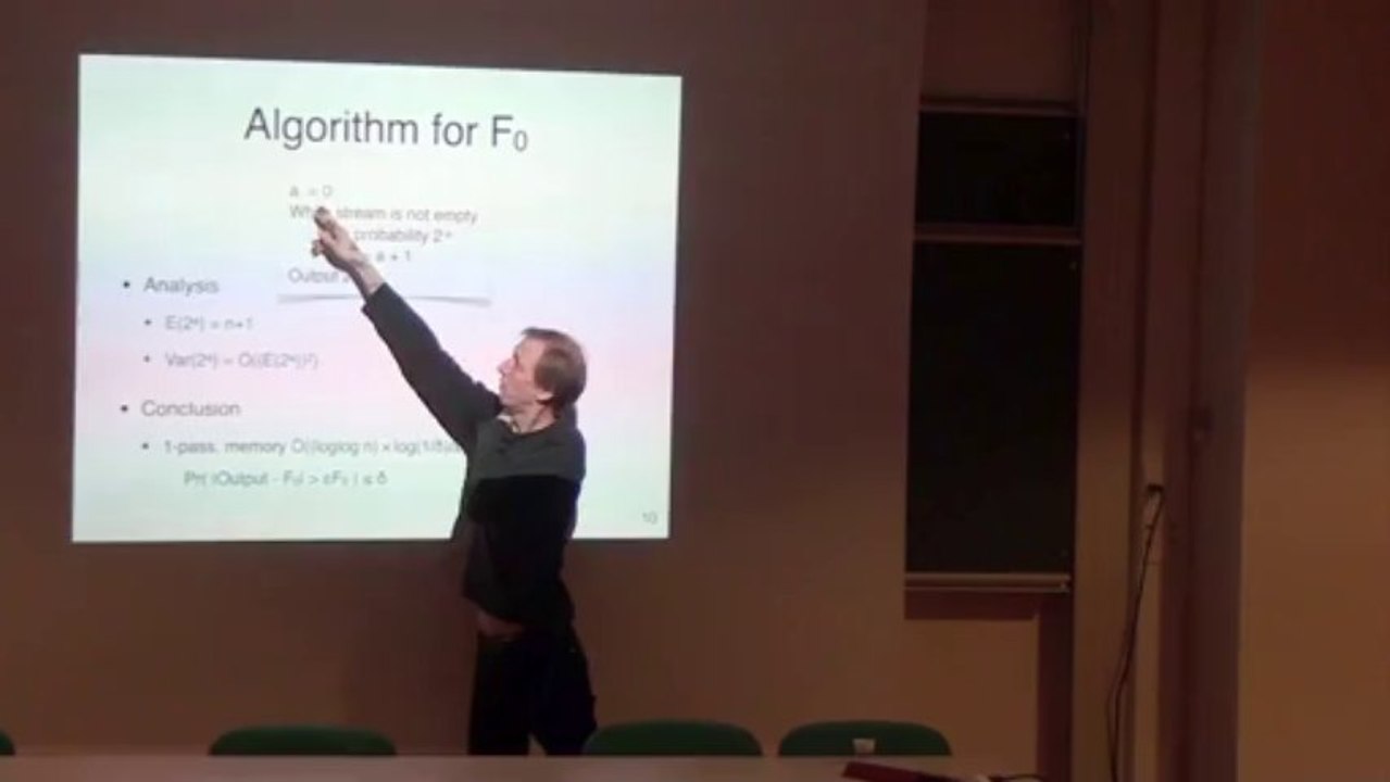 [CoA 2013] Frédéric MAGNIEZ (Part 1/2) An Introduction to Streaming Algorithms