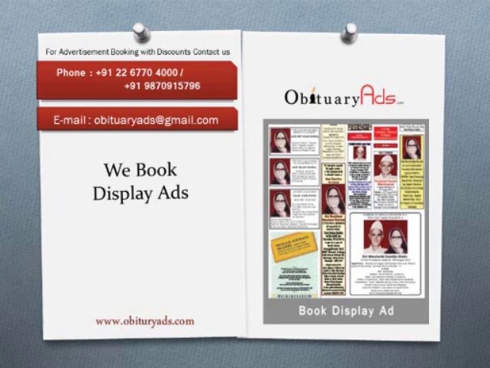 Bhog Ceremony Ads In Times Of India Newspaper