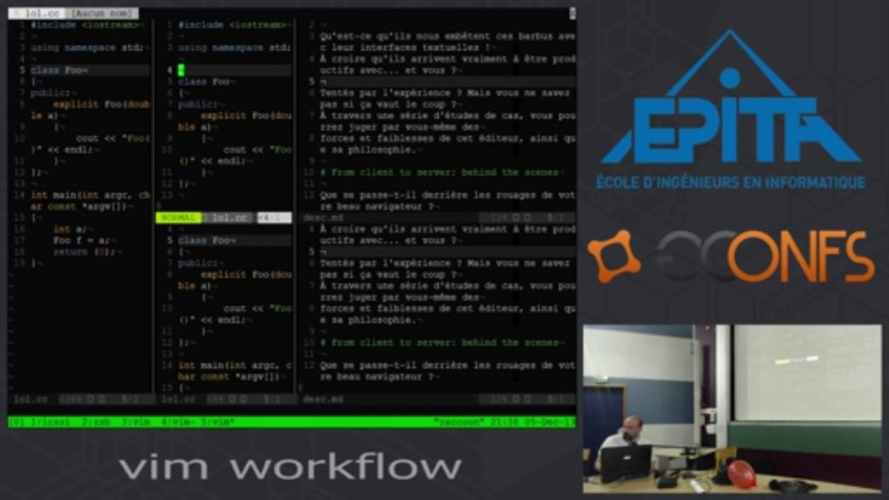 Conférence Vim Workflow