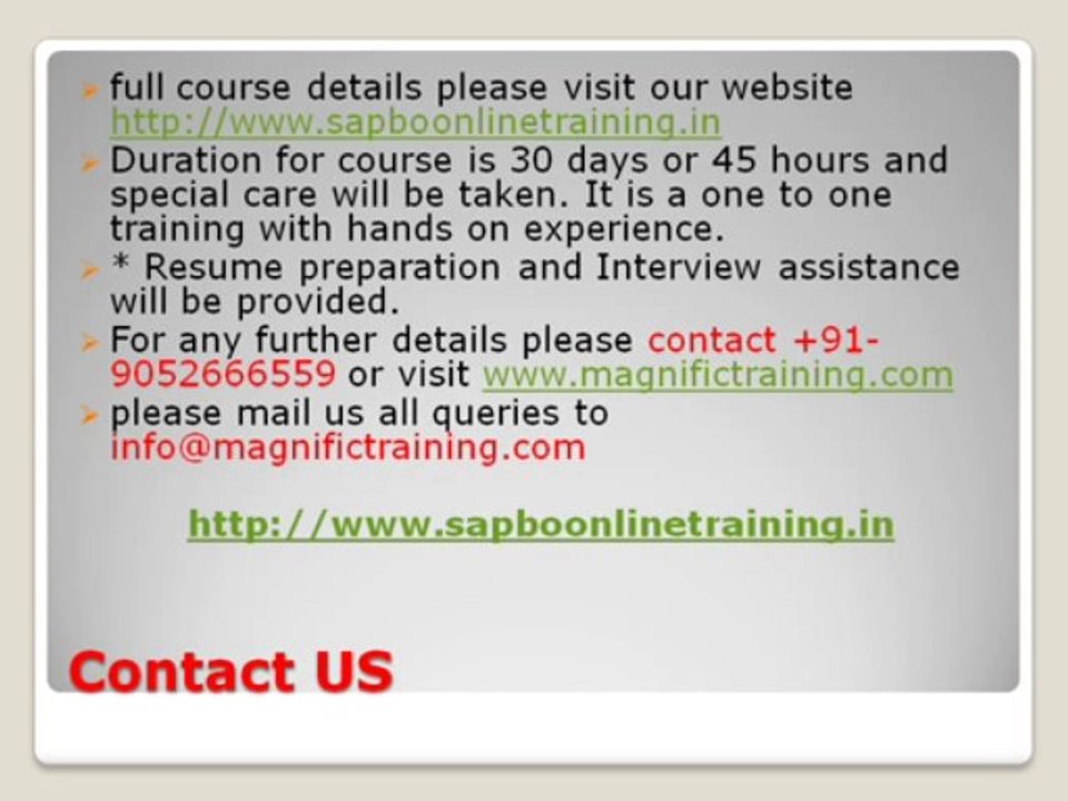 sap business objects online training  with placements