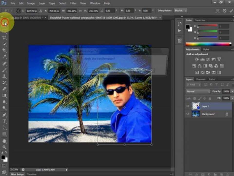 How to change picture background