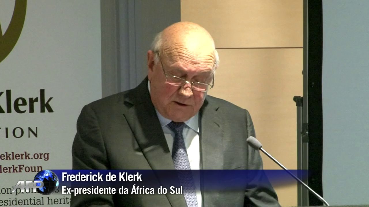De Klerk acusa partido governante sul-africano de discriminação
