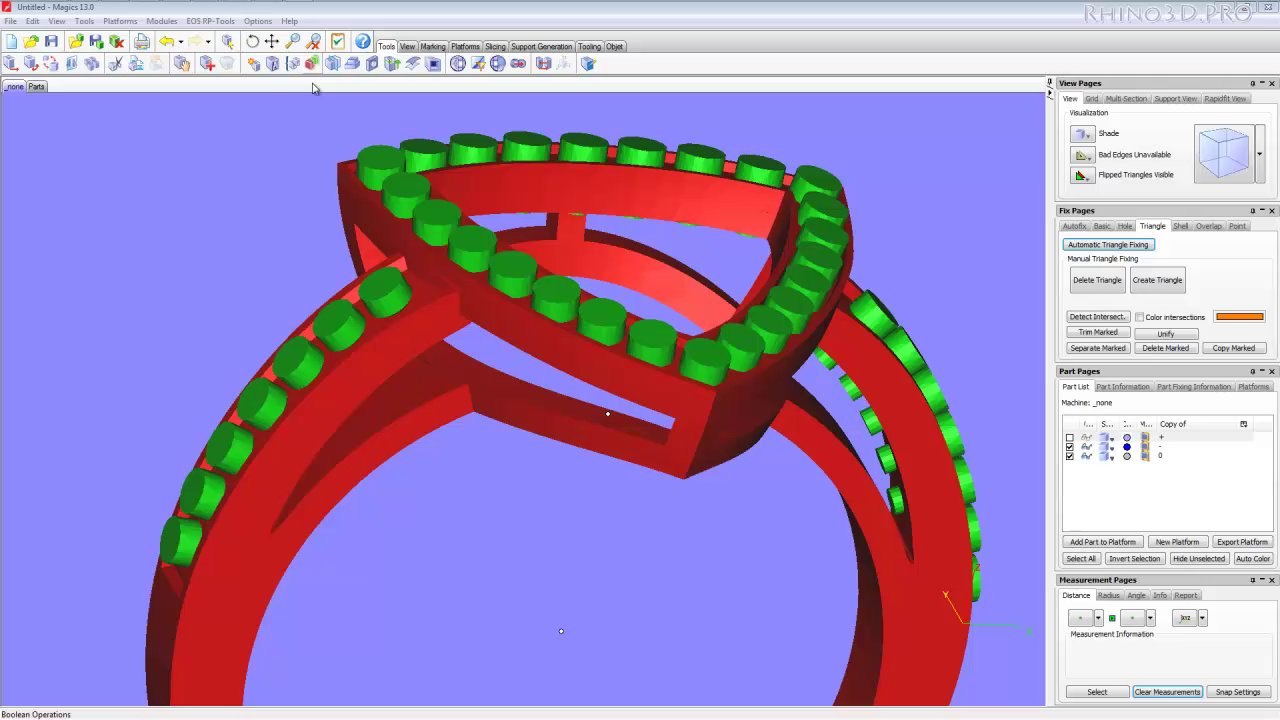 STL file - combined boolean and error checking