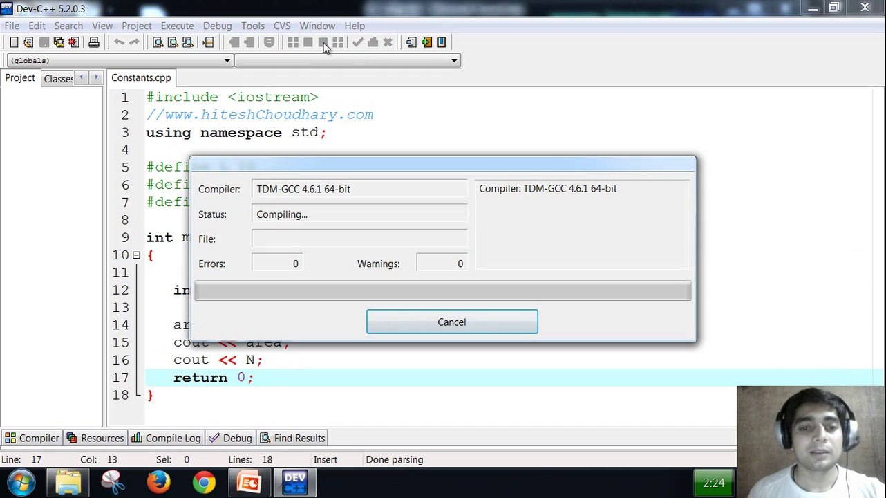constants in c++ programming