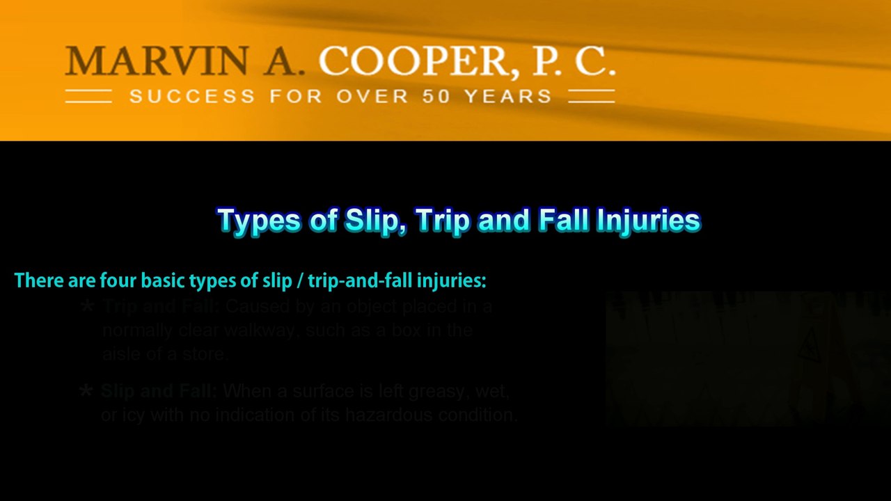 Trips, Slips and Falls – Types and Causes