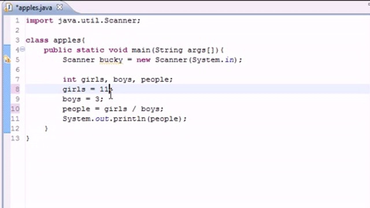 Java Level 1 Tutorial - 8 - Math Operators