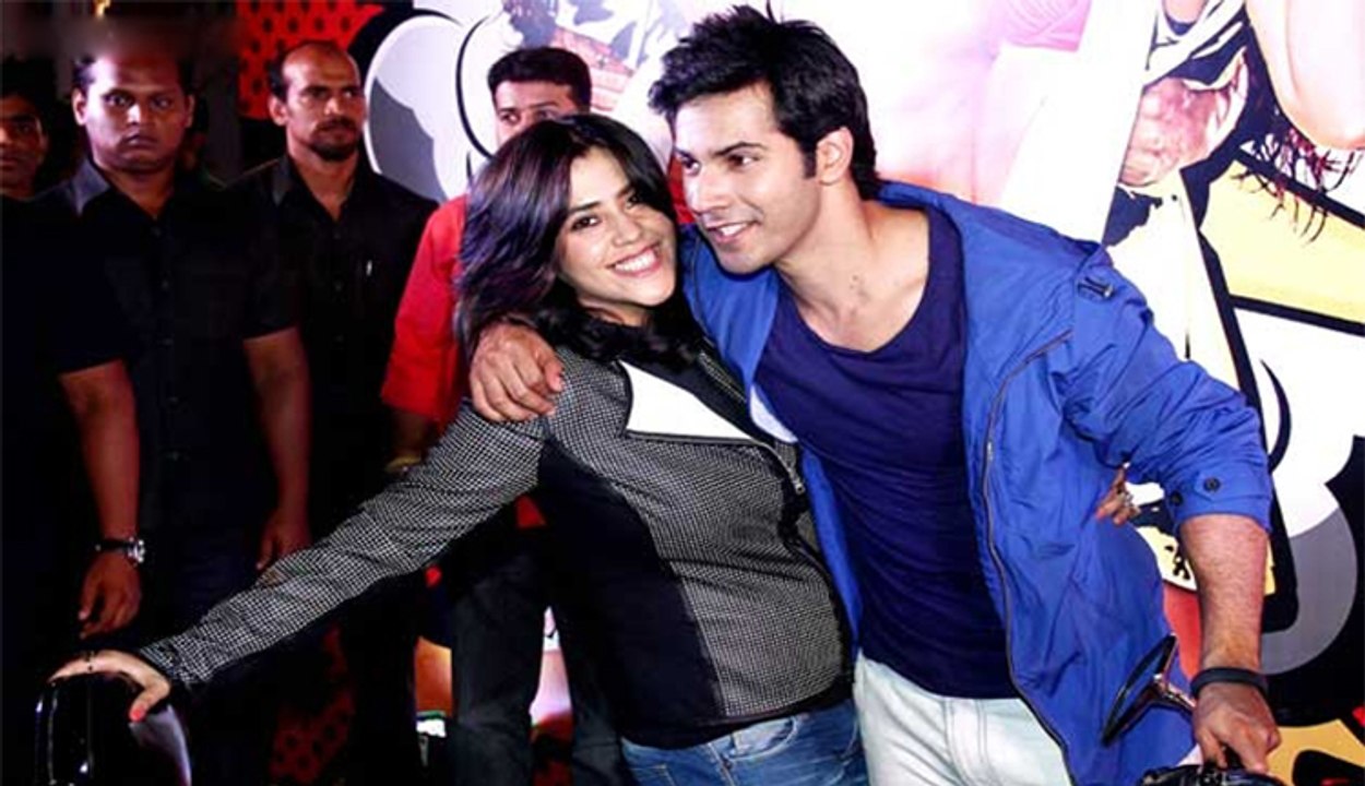 Varun Dhawan, Ekta Kapoor Promoting Movie Main Tera Hero
