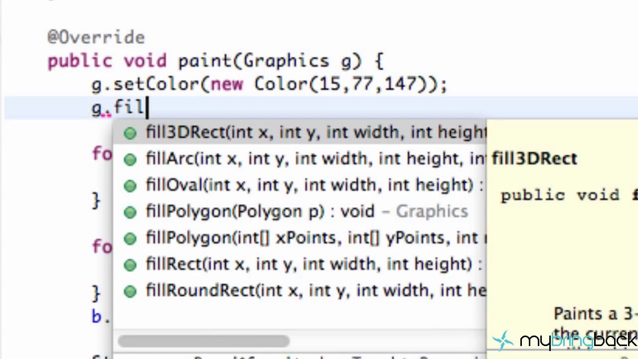 Learn Java 2.28- Game Applet- Graphics, URL, & Image
