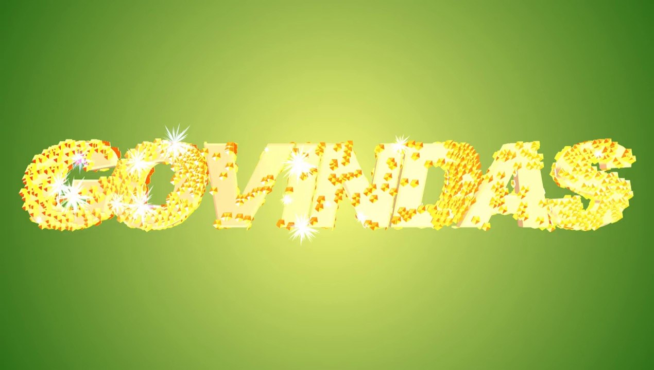 Govindas Tests New Software Blufftitler