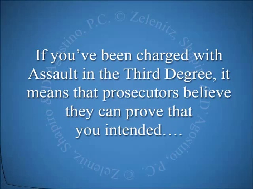 What Is Considered Assault In The Third Degree In Queens?