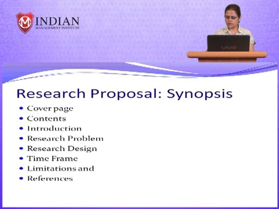 Synopsis of Research Proposal - IMI
