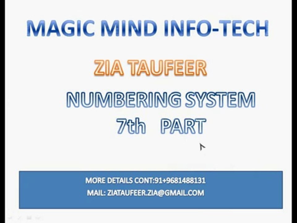 Numbering System Part 7 Hindi Urdu