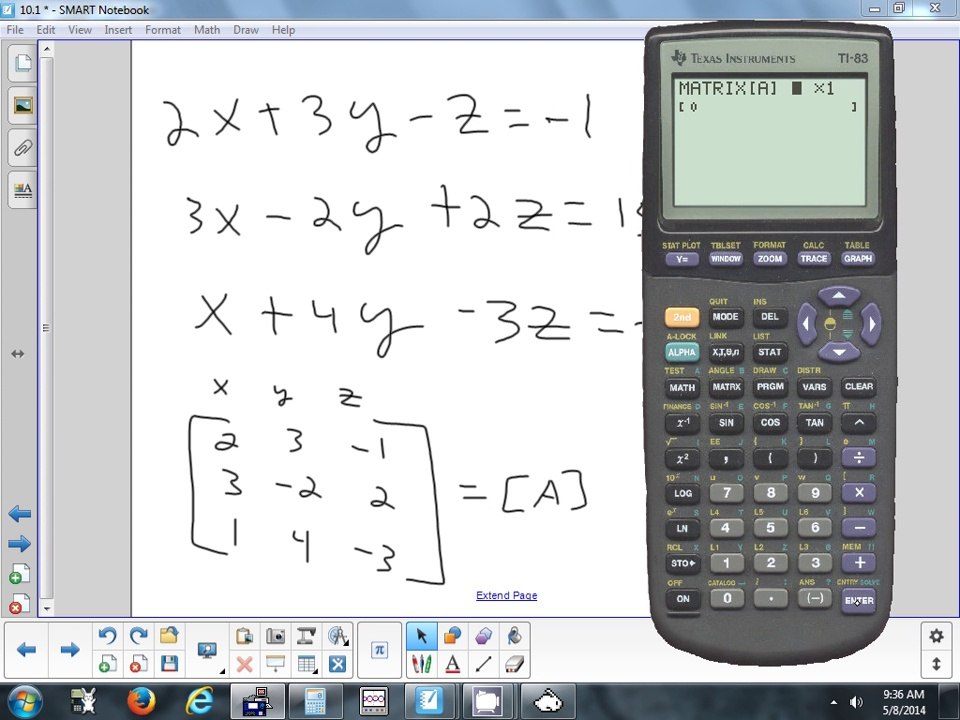 10.1 Solving Systems of Equations 5-8-14