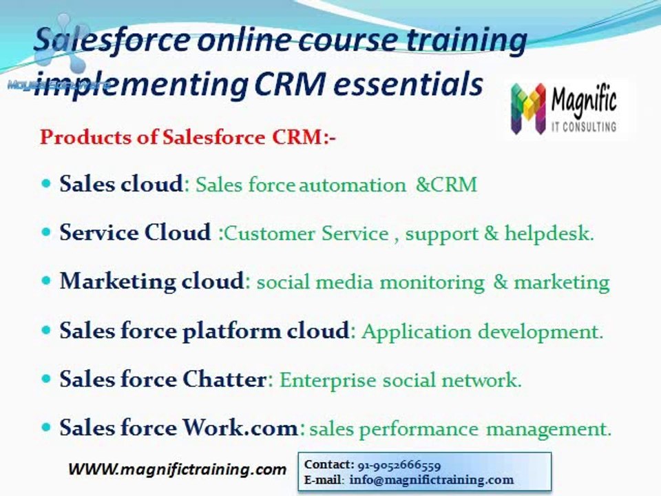 salesforce crm online training in india