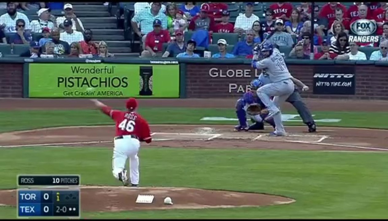 Blue Jays Top Rangers