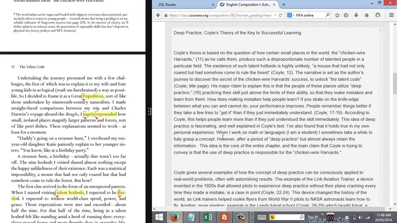Coursera peer evaluation my guide