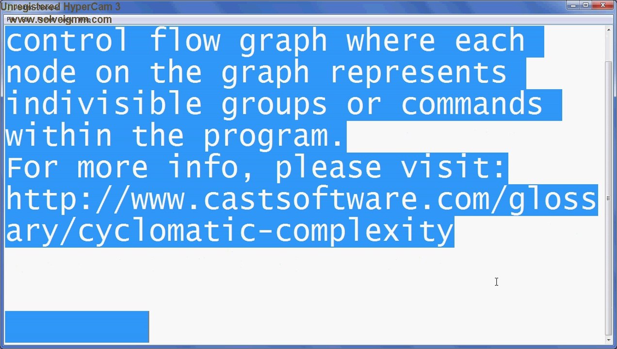 Cyclomatic Complexity Defined