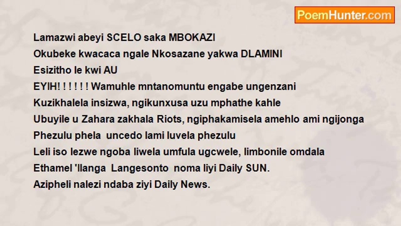 Goodenough Sakhile Dlamini - Amanqampunqampu (headlines)