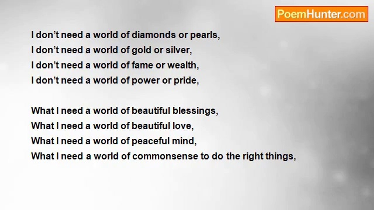 Pushkar Bisht - I don’t need a world of diamonds or pearls