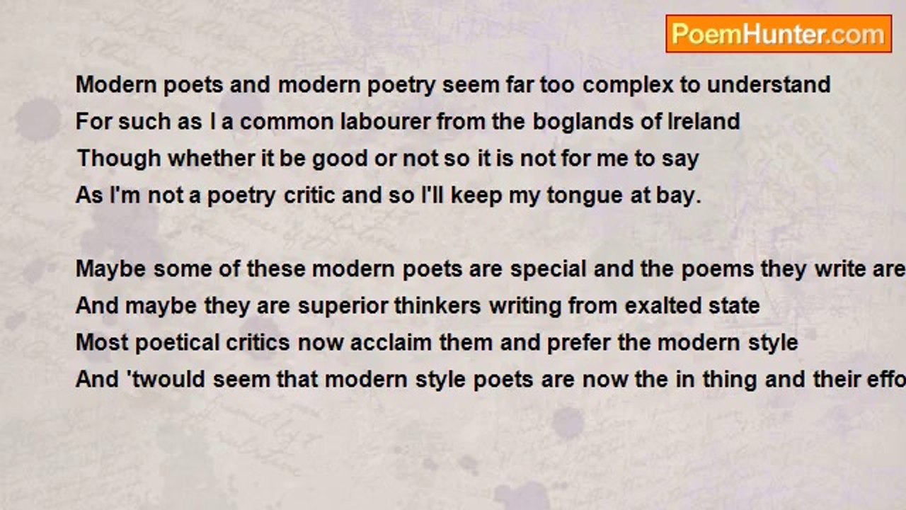 Francis Duggan - Modern Poets And Modern Poetry