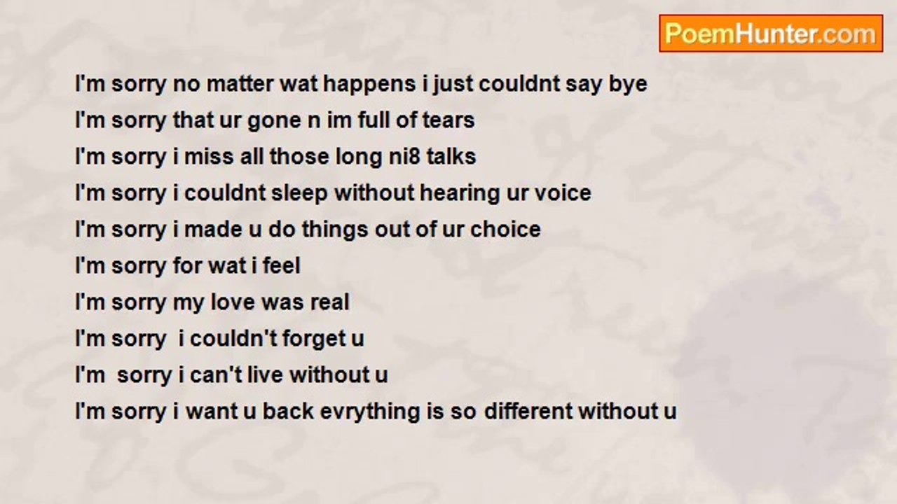 Mahlet Dessalegn - I'm so sorry