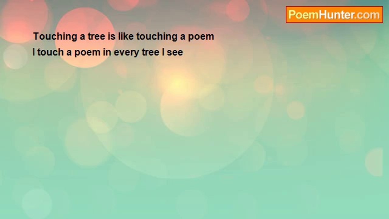 Gillian Commerford - A Very Short Poem About Trees