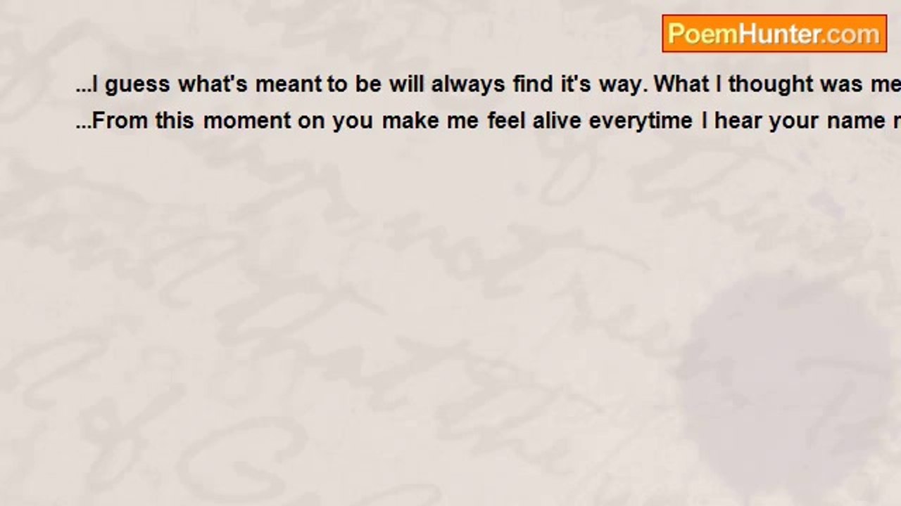 Ashley Bell - I Guess What's Meant To Be...