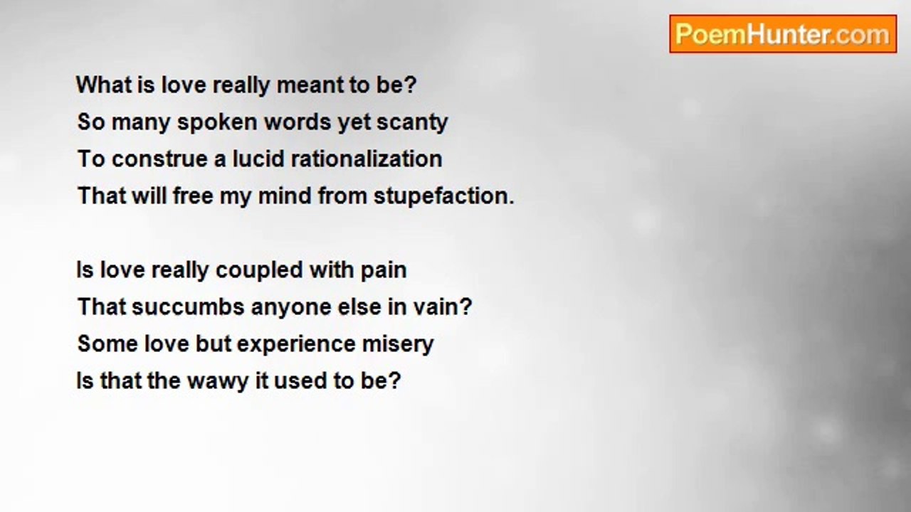 Aldimar Adlaon - What Is Love Meant To Be?