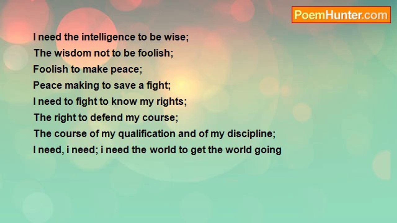 dandy colums - The world i need