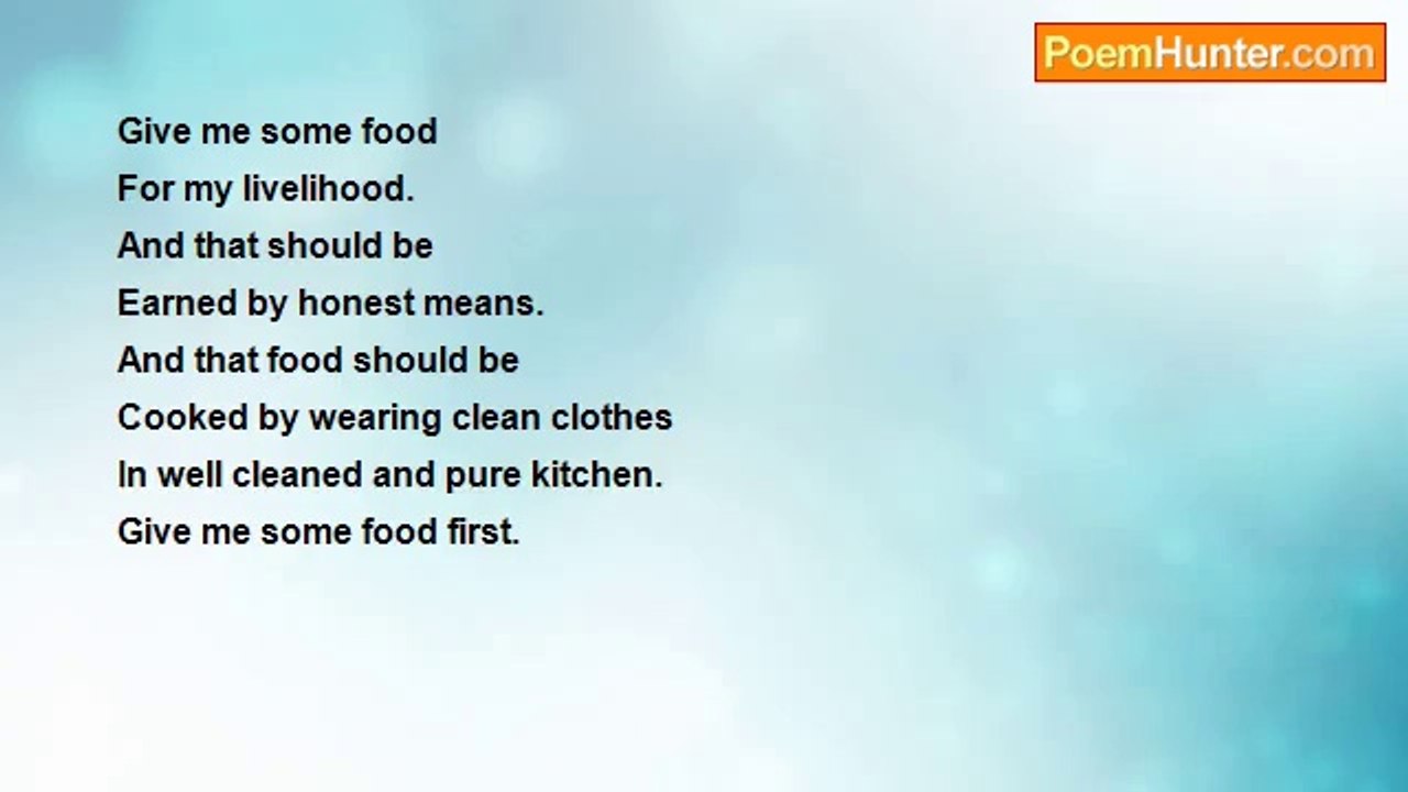 gajanan mishra - Food - I want some