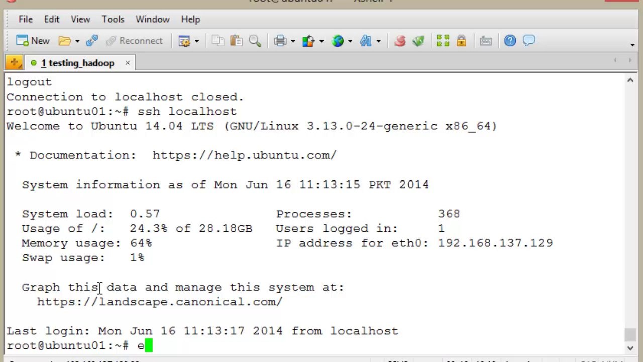 HADOOP INSTALL SERIES: 3. SSH key setup for trusted host
