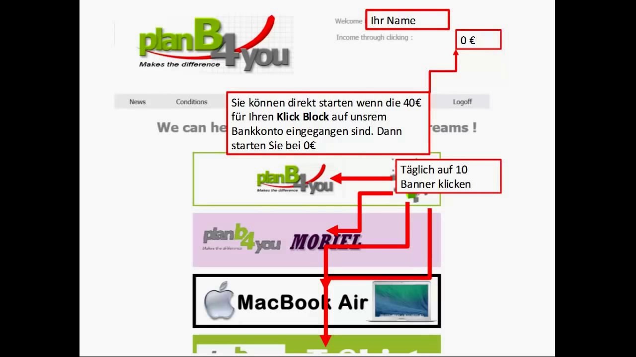 Passives Einkommen aufbauen mit PlanB4You – Jetzt starten! 💰