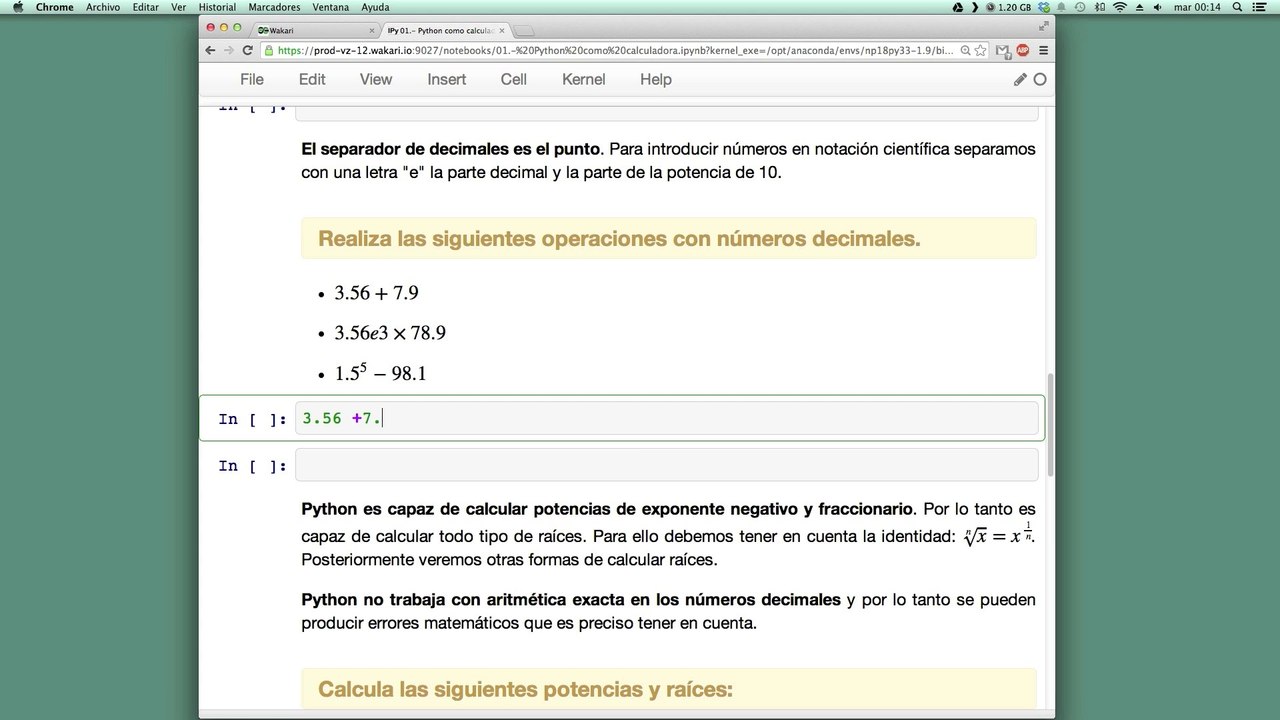 01 Python y Matemáticas. Python como calculadora