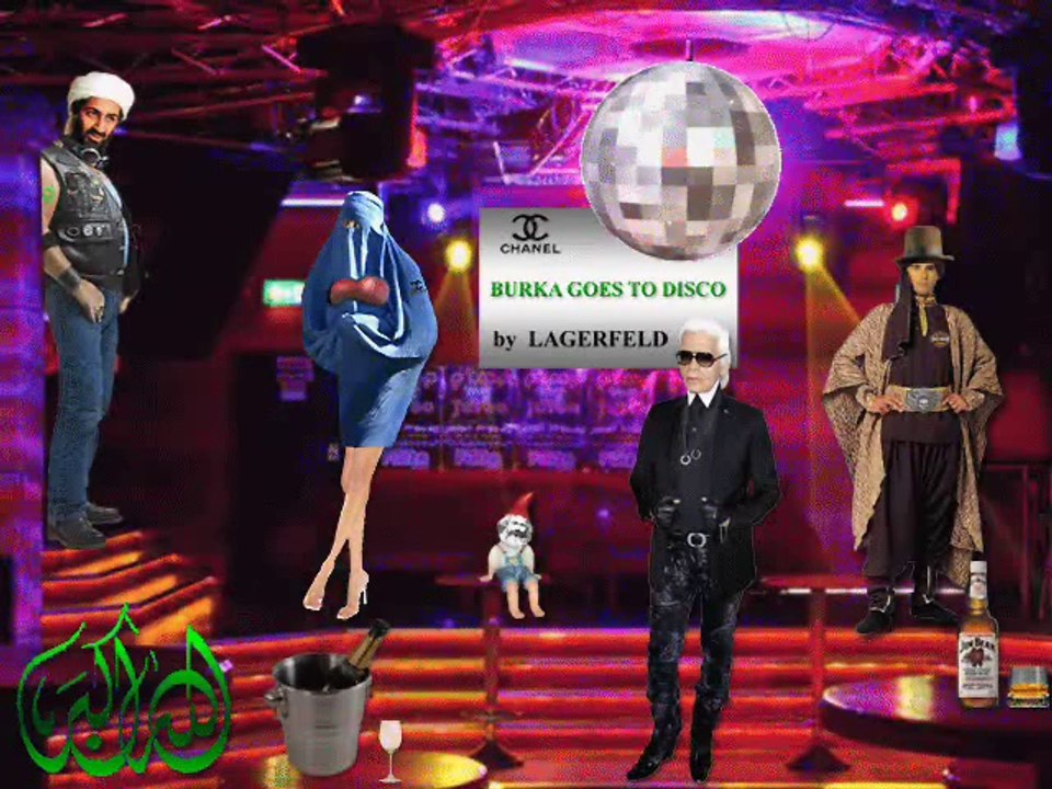 BURKA GOES TO DISCO ...... by Lagerfeld