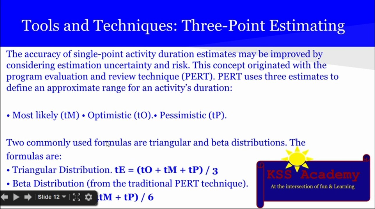 PMP® Exam Prep Online, PMP Tutorial 26 | Planning Process Group | Estimate Activity Durations | Analogous Estimating | Parametric Estimating | Three-Point Estimating | Reserve Analysis