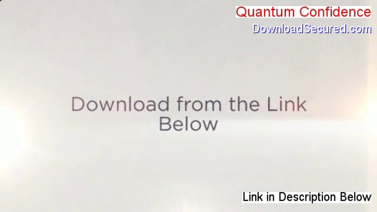 Download Quantum Confidence for Free – Instant Access (2014) 🔓
