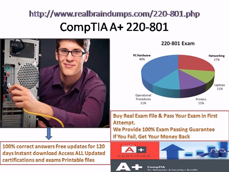 CompTIA A+ 220-801 Pdf Dumps Question Answers