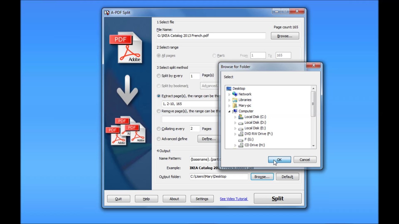 Extract multi-page PDF file into smaller PDF files