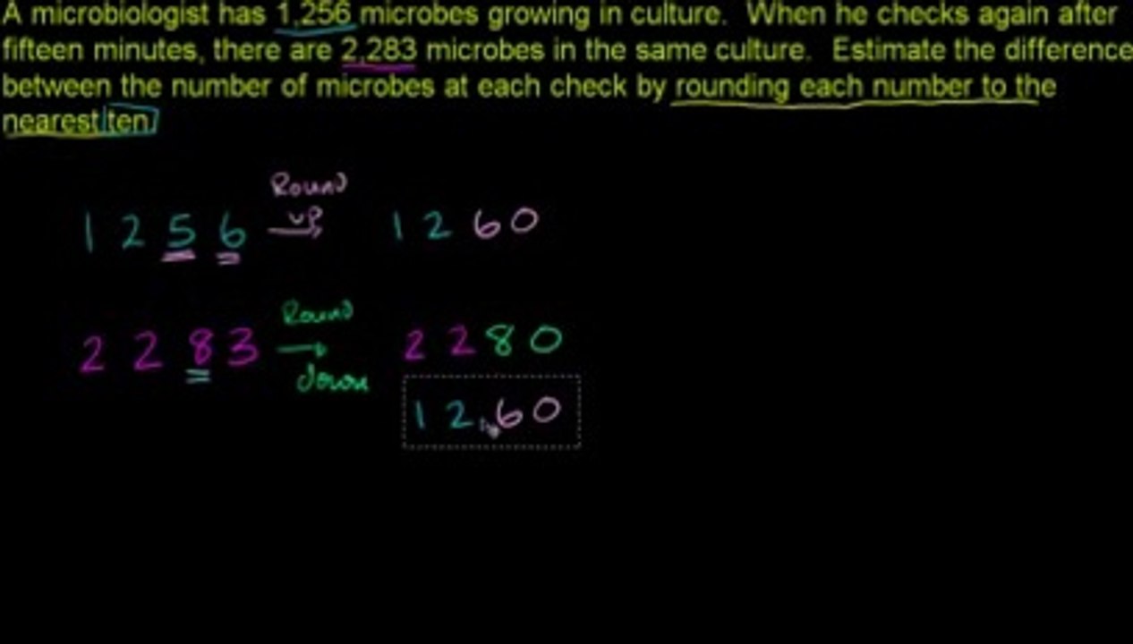 Dev Math 17 - Rounding to Estimate Differences فرق کیلیے رائونڈ