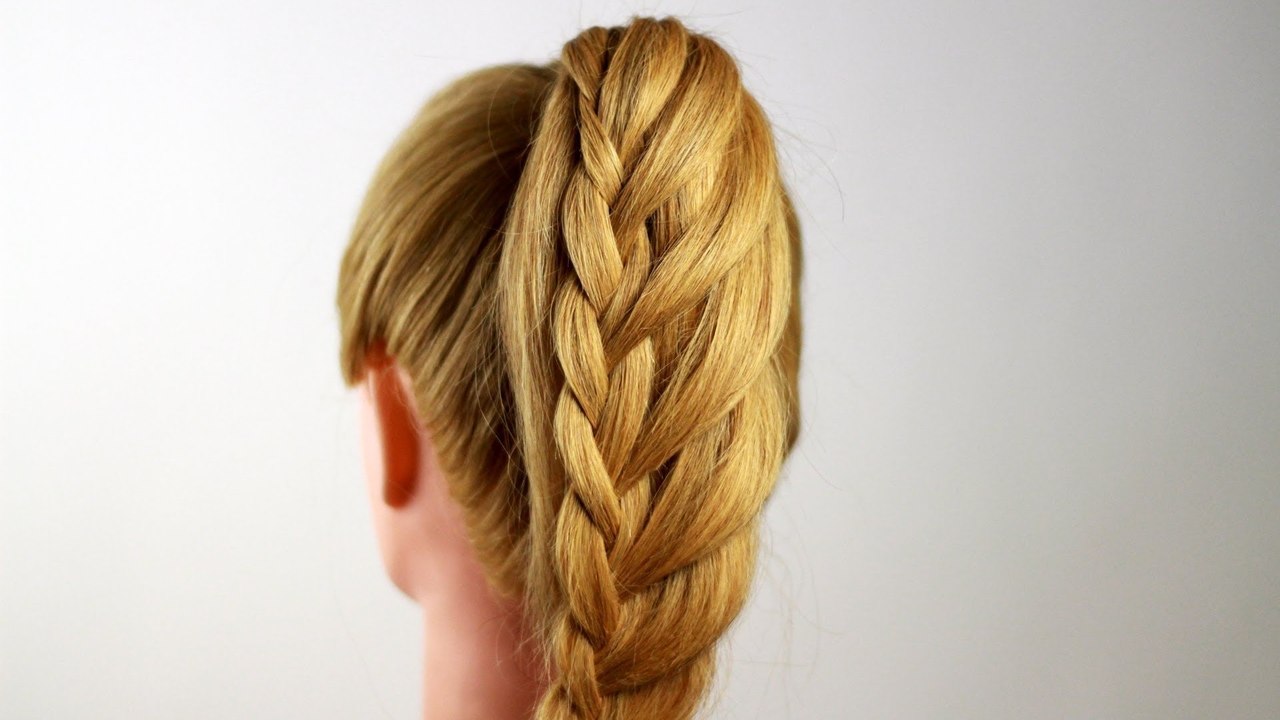 Быстрая косичка из хвоста. Quick Braid Tutorial