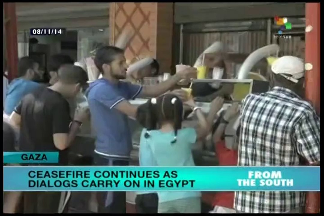 Gaza calm with cease fire at mid-way point